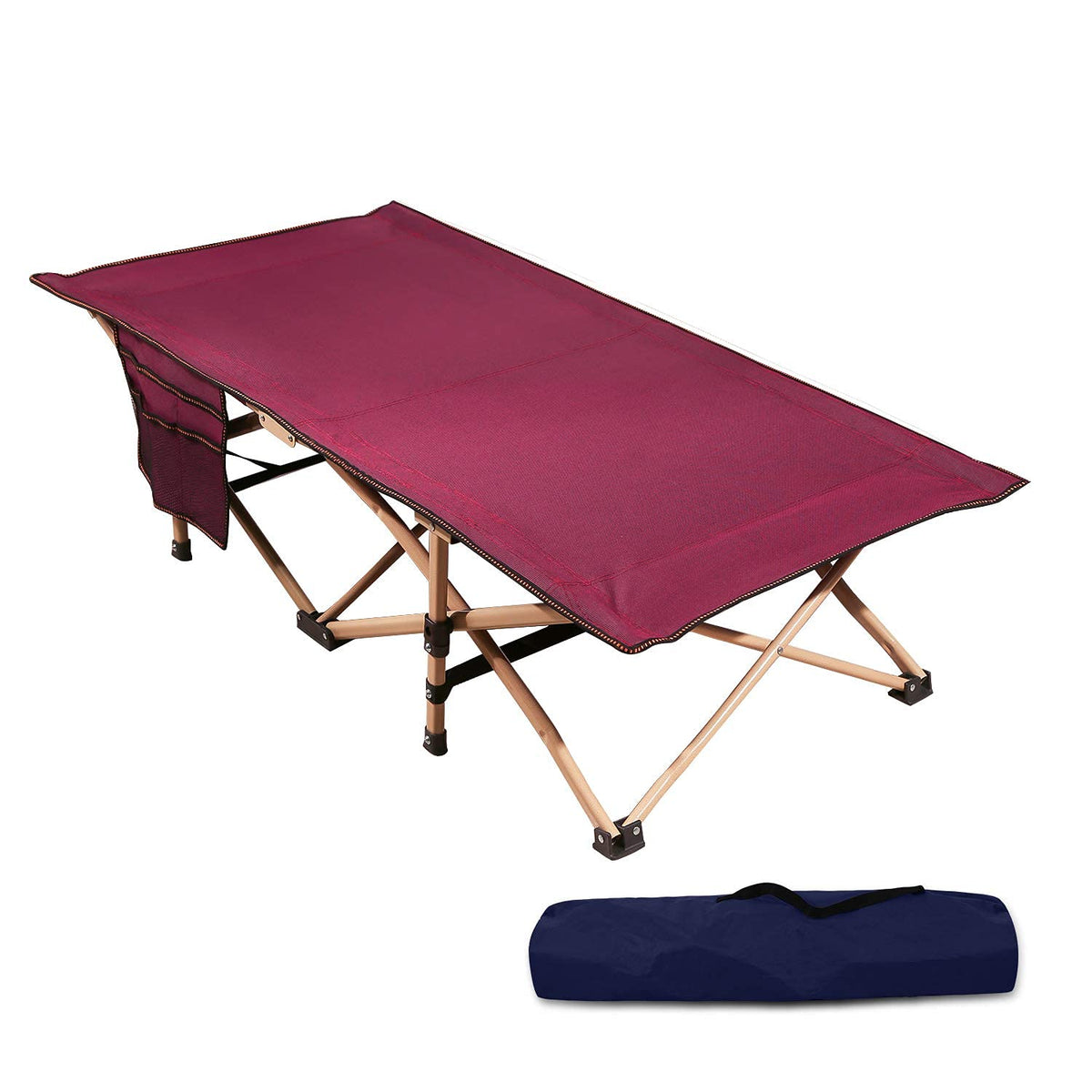 Kids Portable Folding Cot Bed, Blue 53x26 J5568