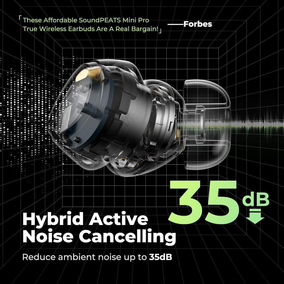 Hybrid Active Noise Cancelling Wireless Earbuds G96792