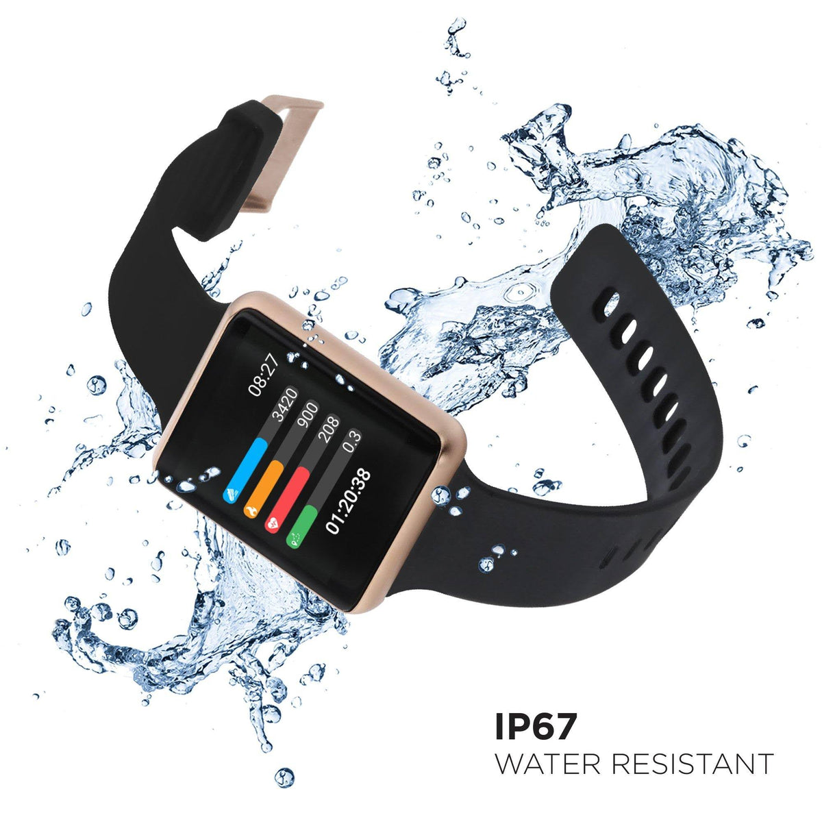 Rose Gold 41mm Smartwatch W3016