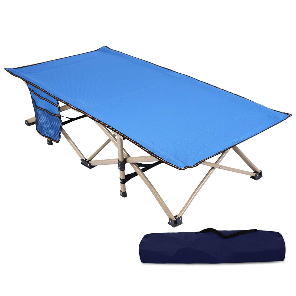 Kids Portable Folding Cot Bed, Blue 53x26 J5568