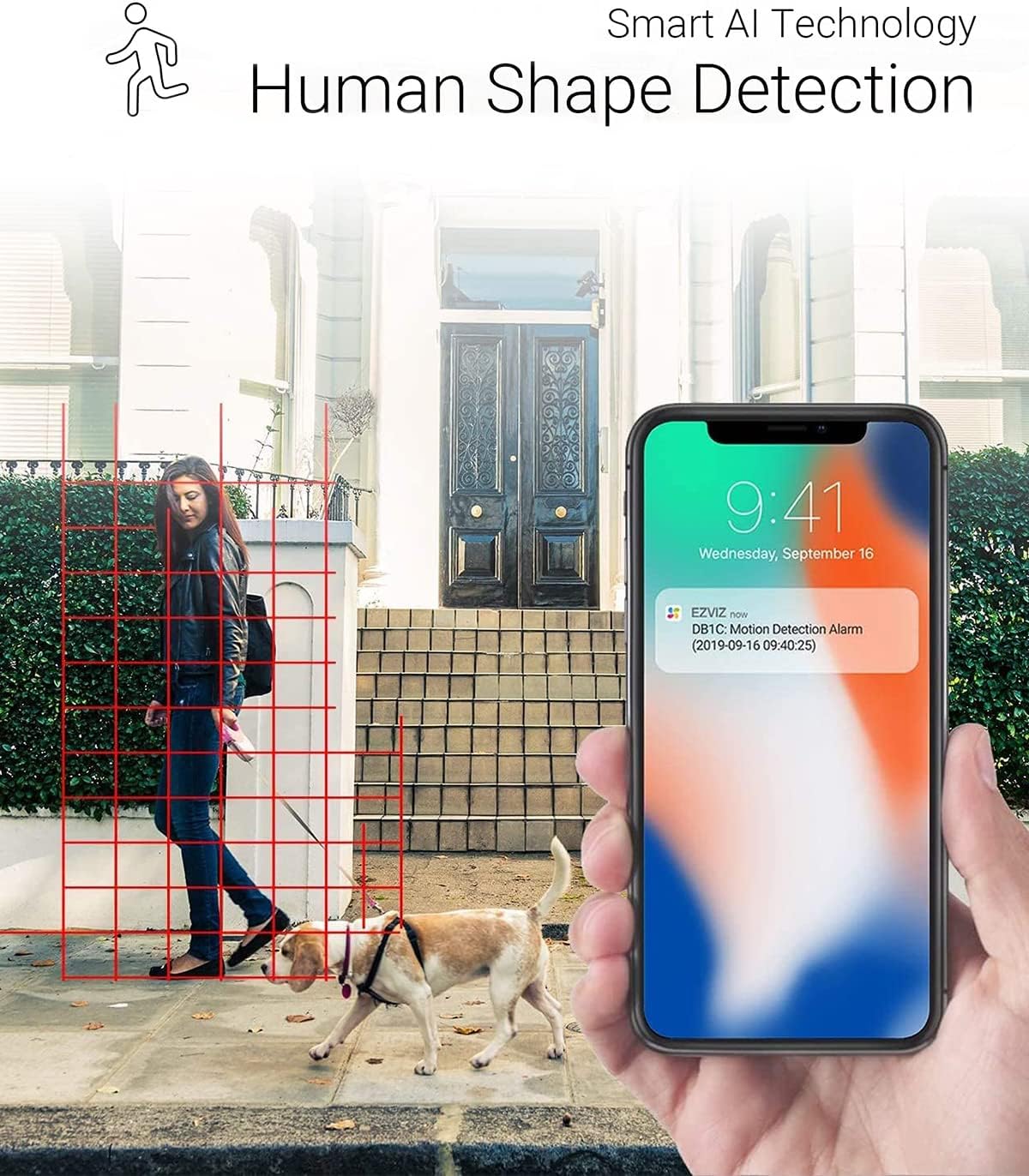 1080P Wired Video Doorbell Camera with AI-Human Detection I614468