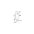 Left Handed Extended Lip Latch and Deadbolt Satin Brass Brown B69705