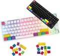 87 Keys Bluetooth Wired Wireless Mechanical Keyboard with Keycaps M6175
