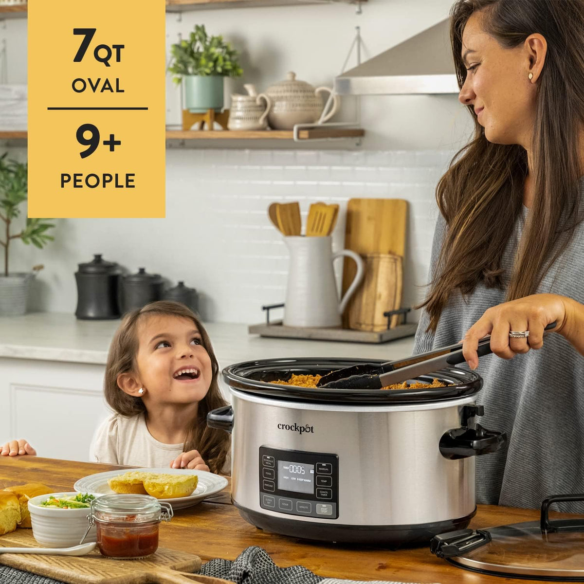 7Qt Programmable Stainless Steel Slow Cooker A28612