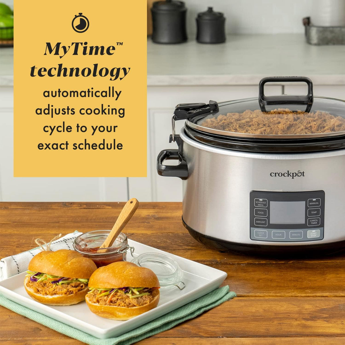 7Qt Programmable Stainless Steel Slow Cooker A28612