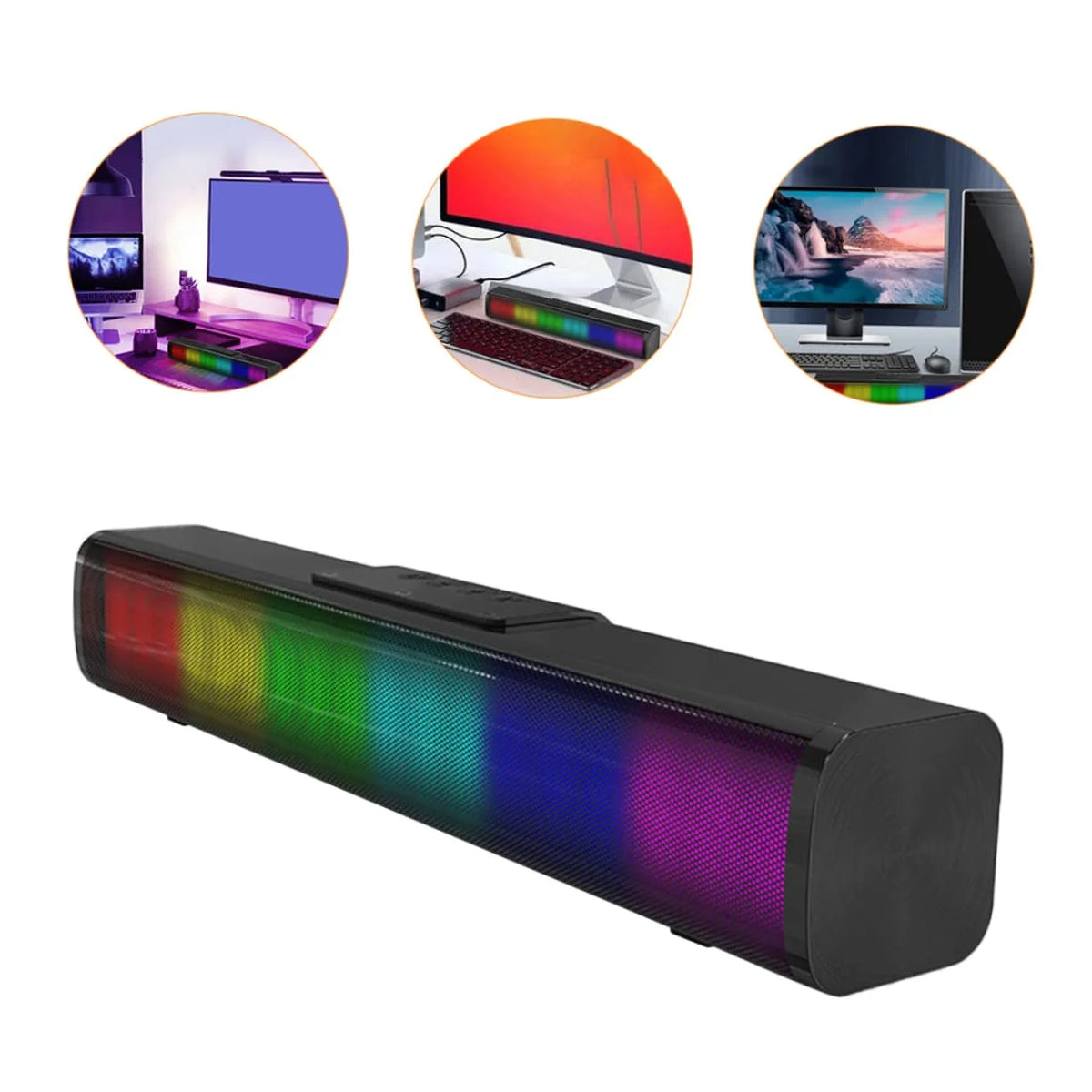 Wireless Bluetooth Sound Bar with RGB Lights I526693