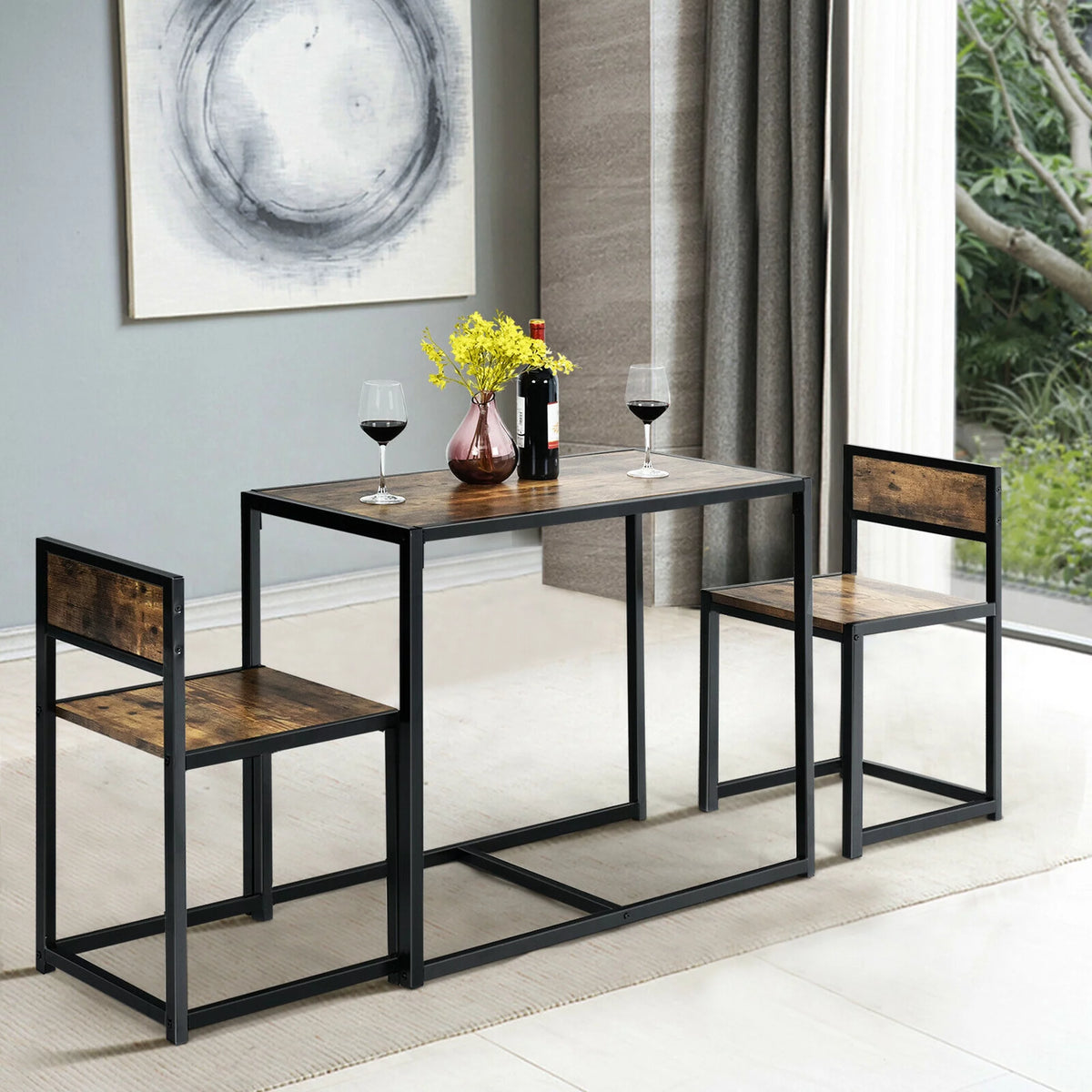 3 Pc Dining Set Table and 2 Chair Q437670