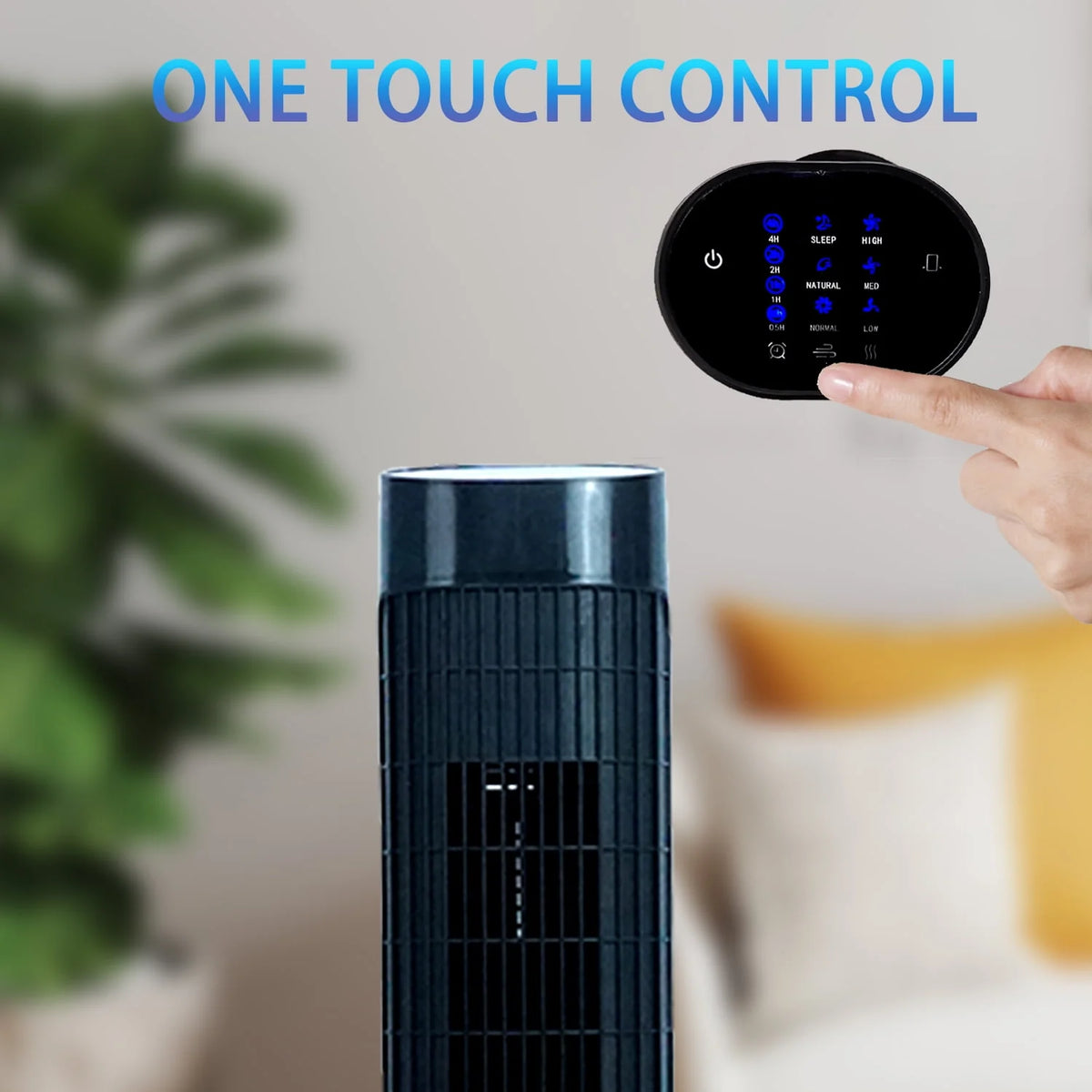 Quiet Portable Standing Tower Fan with 7.5H Timer, 3 Speeds, 32 Inch Oscillating C24534
