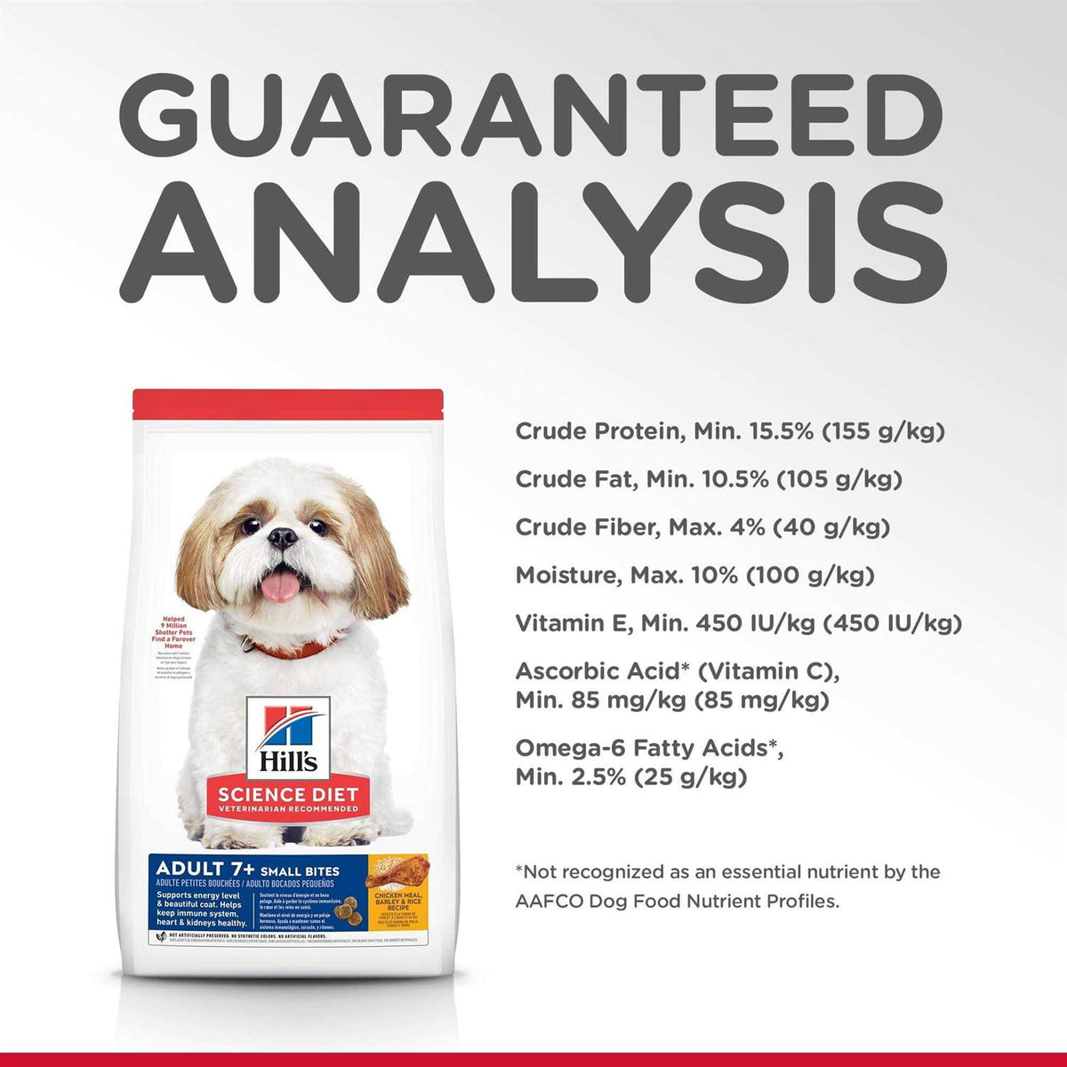 Adult 7+ Small Bites Chicken Meal Dry Dog Food P92153