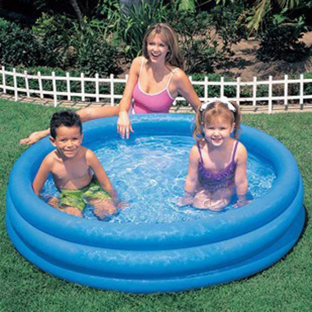 Crystal Blue Kids Outdoor Inflatable Swimming Pool I893941