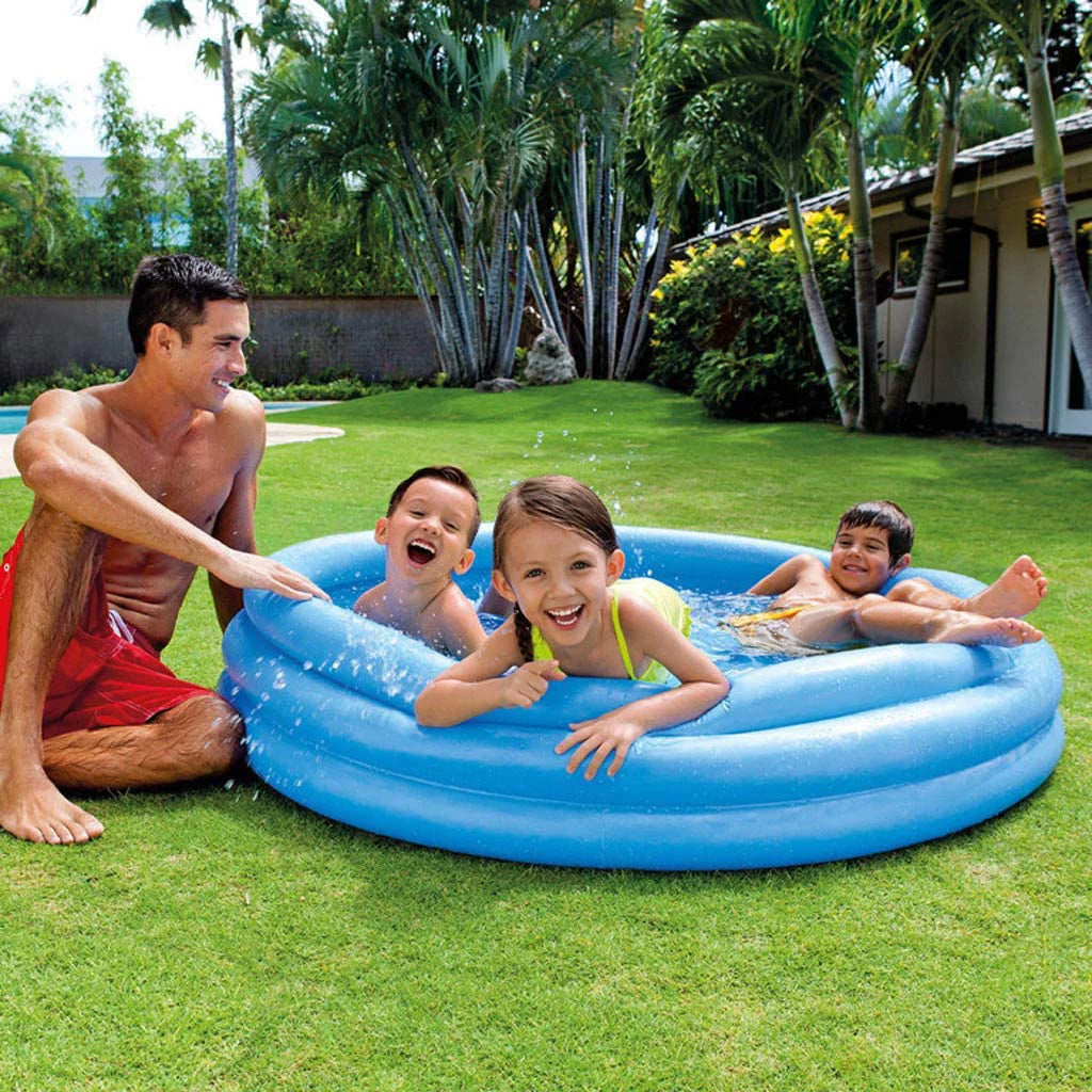 Crystal Blue Kids Outdoor Inflatable Swimming Pool I893941