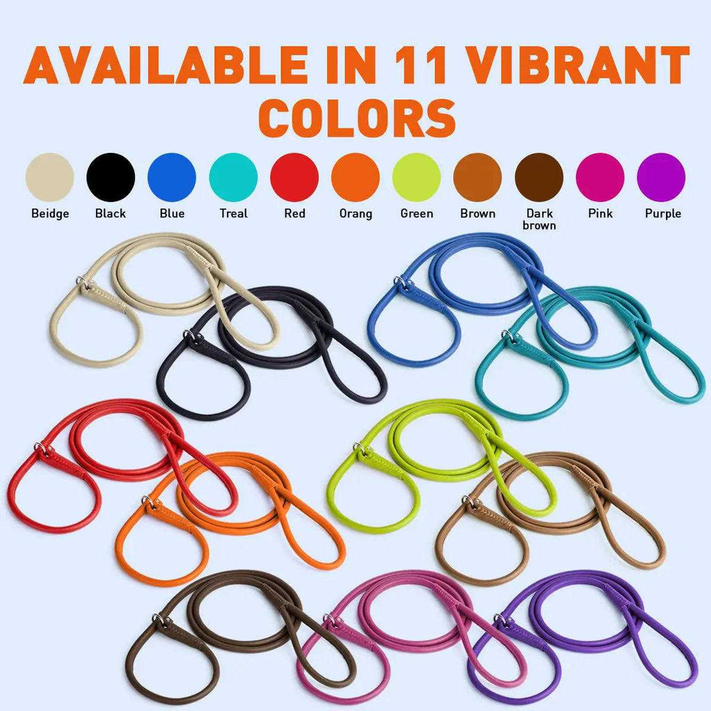 Leather Round Slip Lead N580