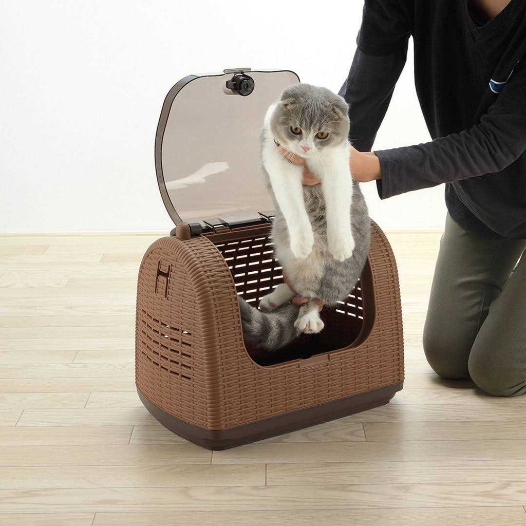 Faux Wicker Pet Carrier M6604