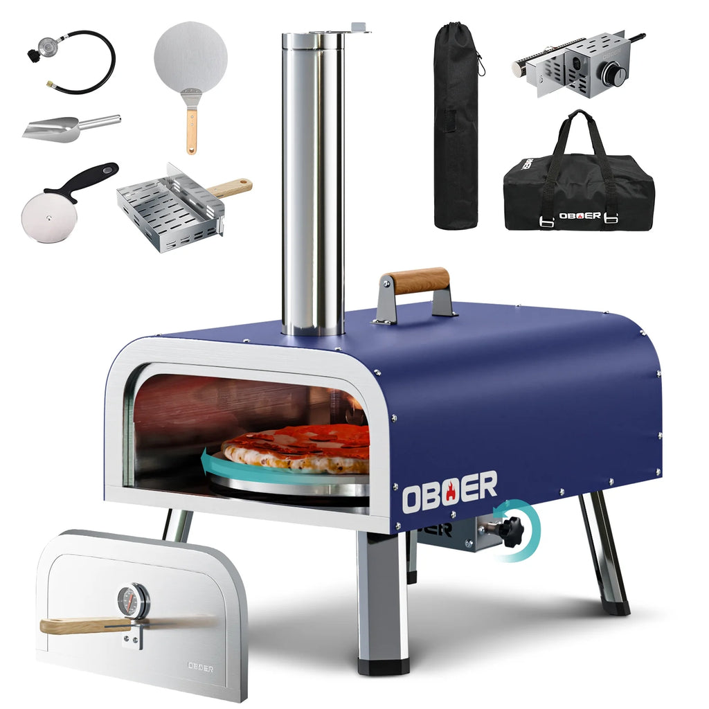 Outdoor Wood Fired Stainless Steel Pizza Oven B56486