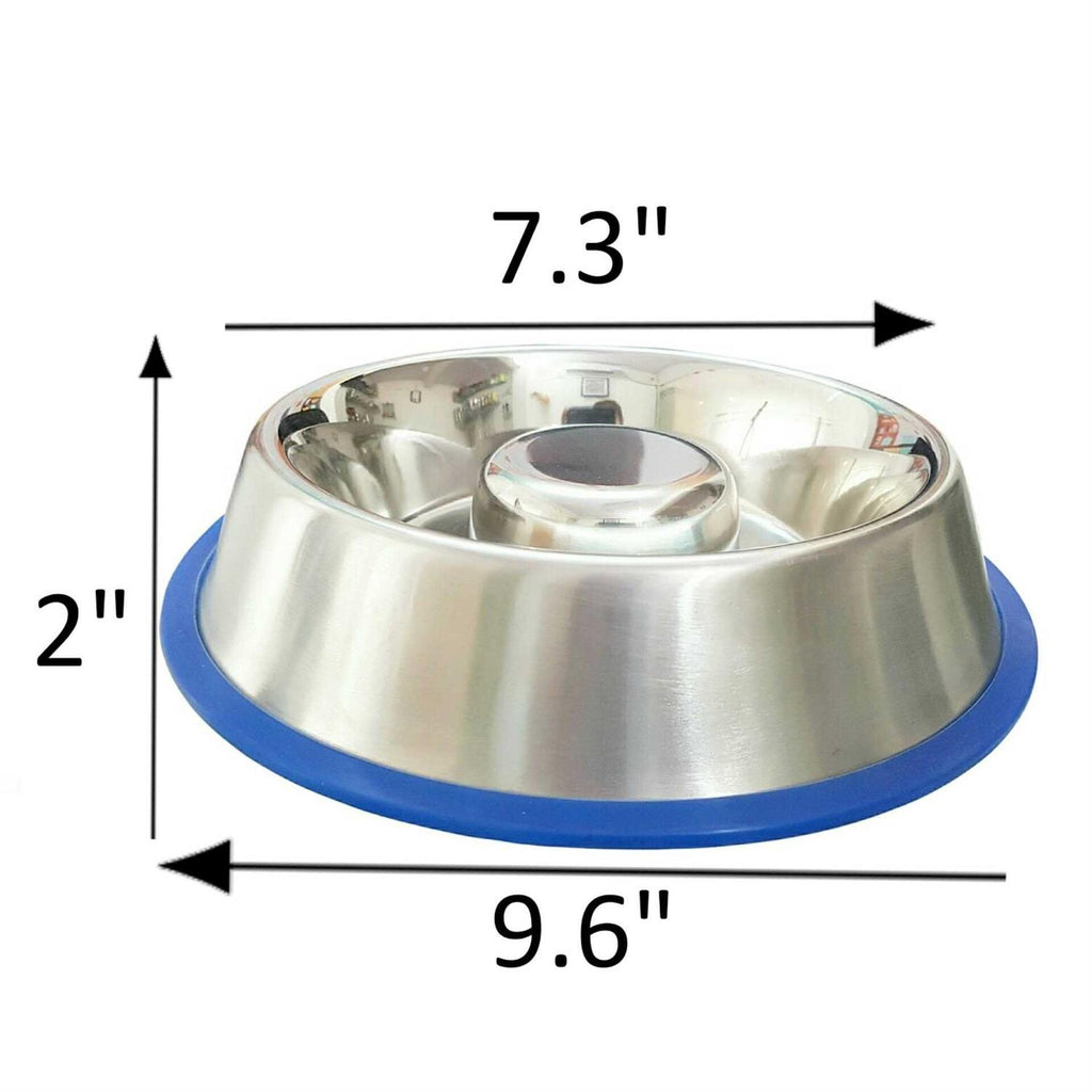 Slow Feed Anti Bloat Dog Bowl with Silicone Base X5357