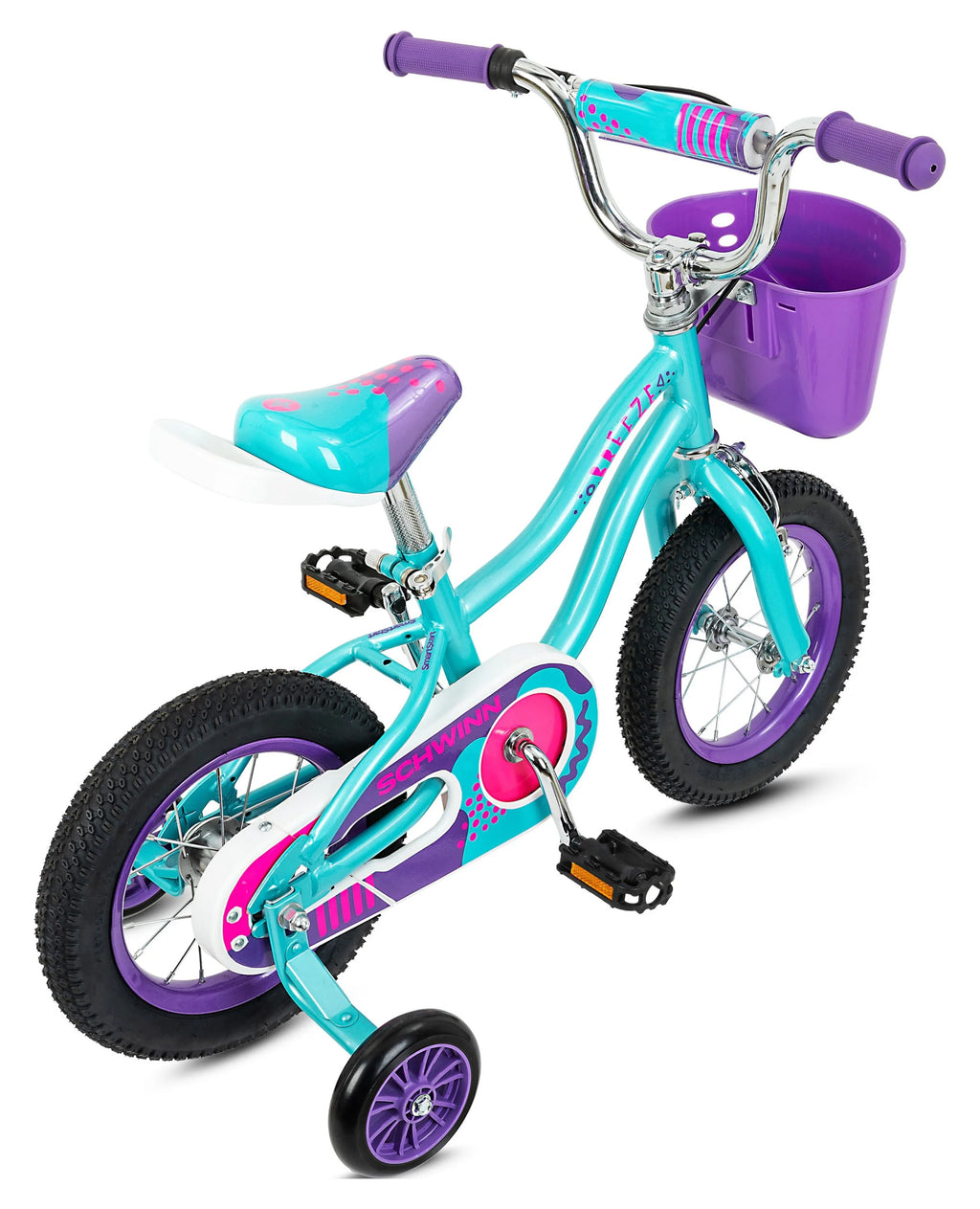Teal 12 Kids Bike with Basket P423911