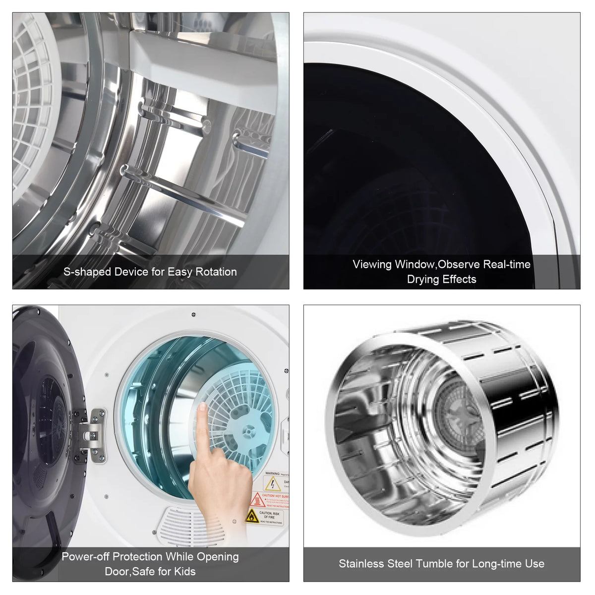 1.6 cu. ft. Compact Electric Dryer White Y8368