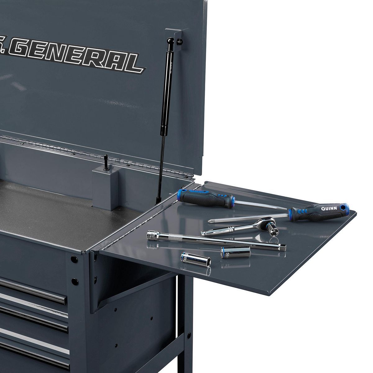 Slate Gray Folding Side Tray Z3871