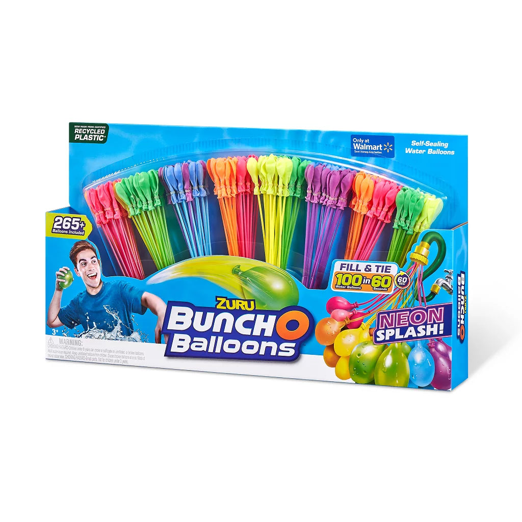 265 Neon Splash Rapid-Filling Self-Sealing Water Balloons 8 Pack W73859