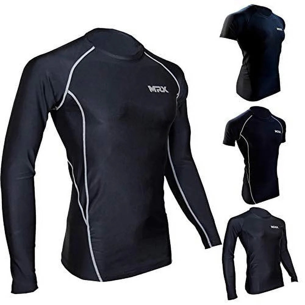 Men's Compression Shirt Full Sleeve Black Large D674986