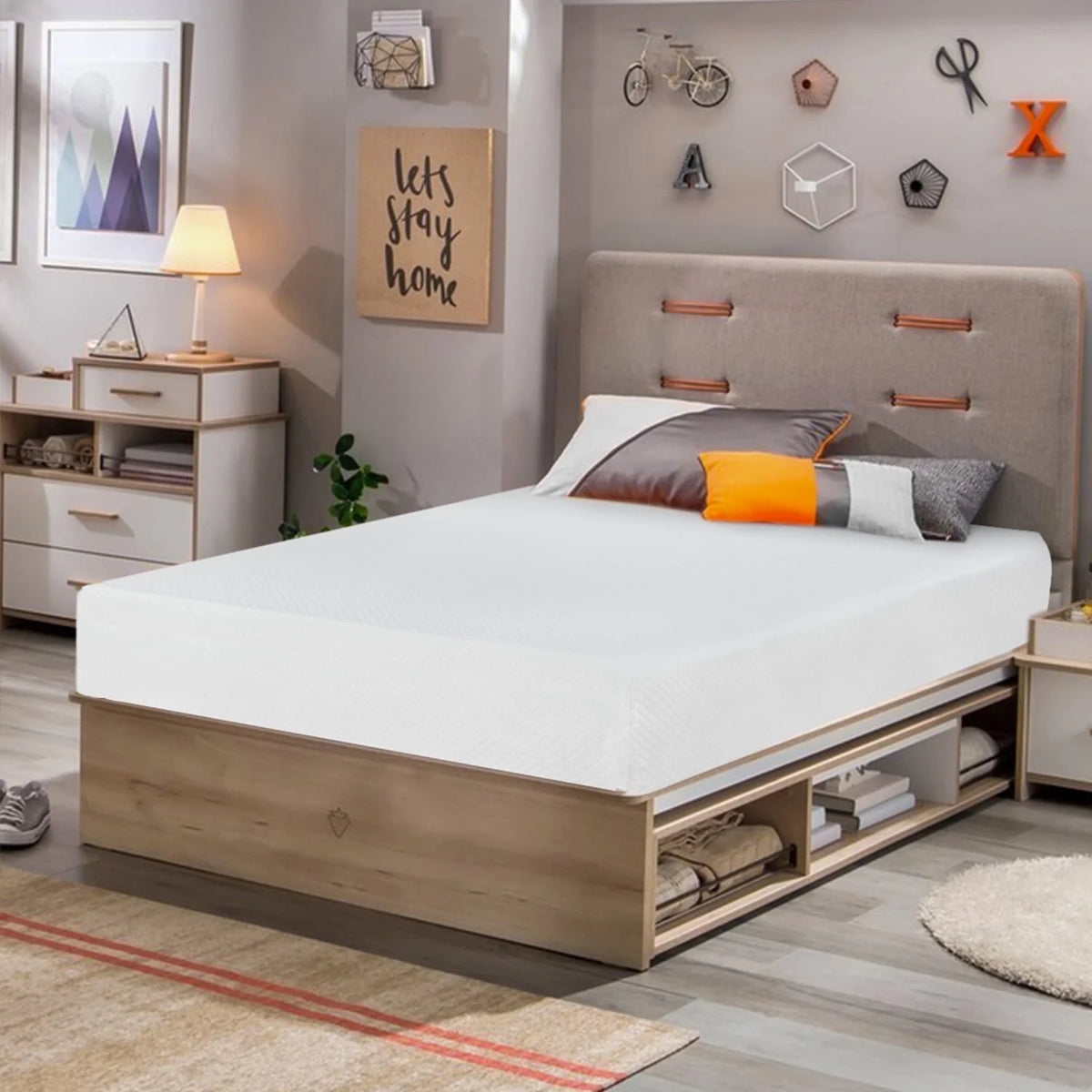8 inch Twin Size Memory Foam Gel Mattress X8966