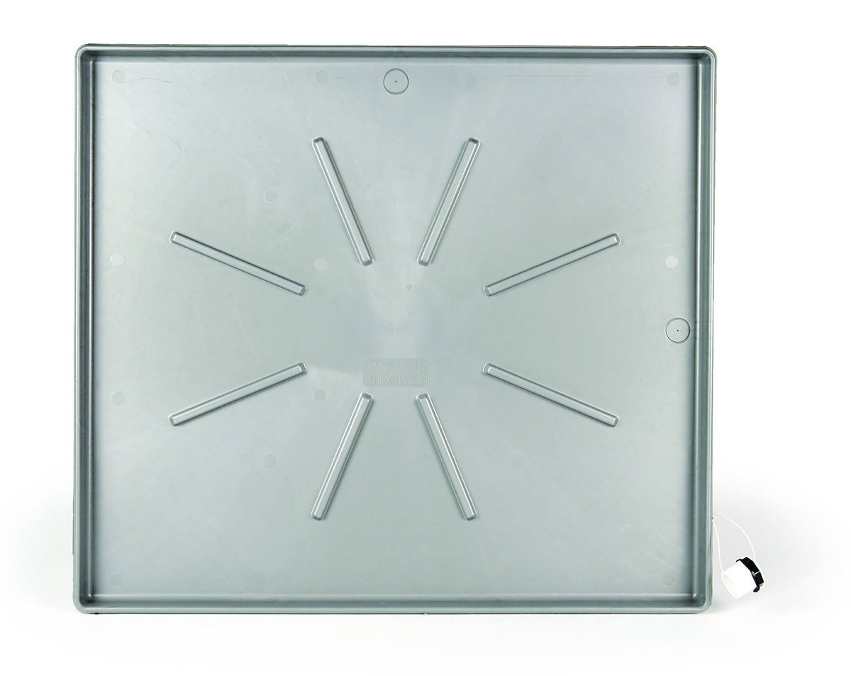 Low Profile Washing Machine Drain Pan with PVC Fitting C106662