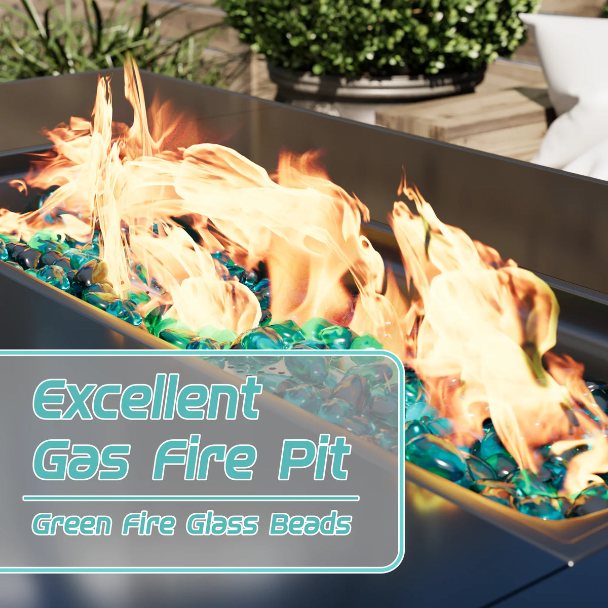 43 inch 50000 BTU Propane Gas Fire Table H847859