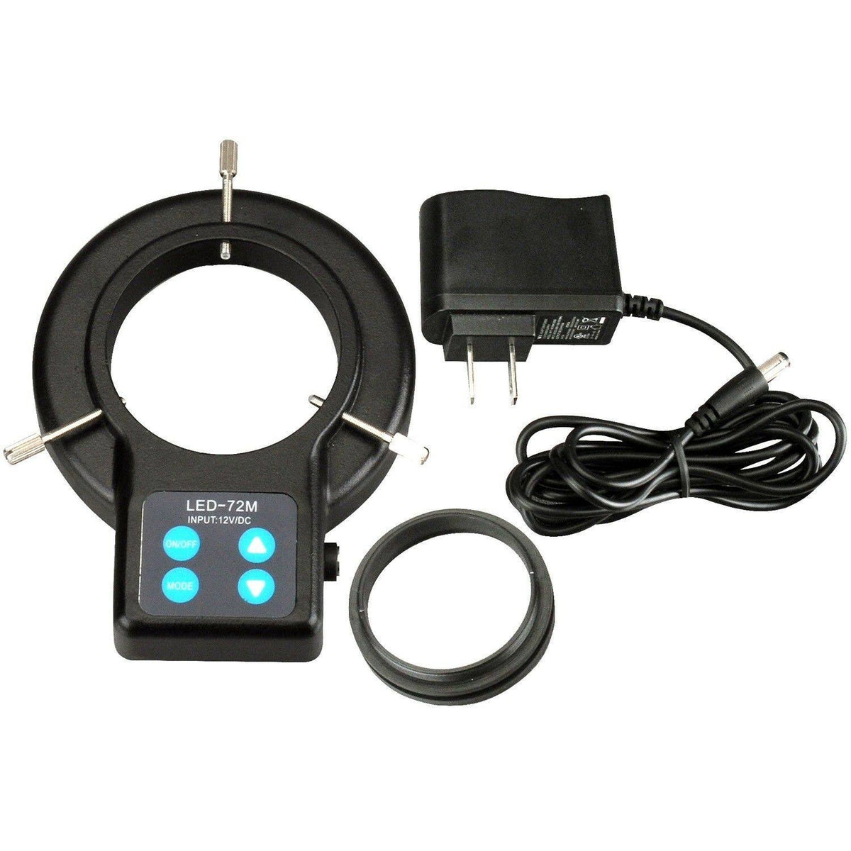 72 LED Four-Zone Microscope Ring Light with Adapter G57211
