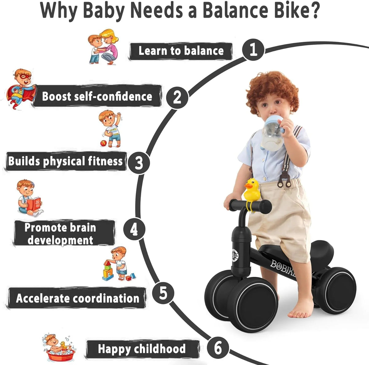 Baby Balance Bike Pink D693