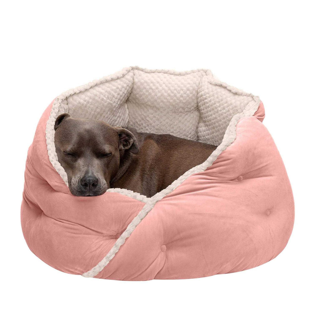 Faux Fur Velvet Calming Hug Bed B962363