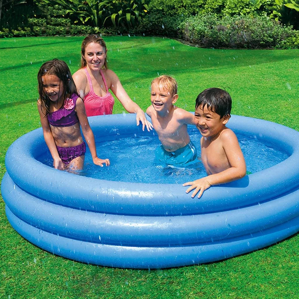 Crystal Blue Kids Outdoor Inflatable Swimming Pool I893941