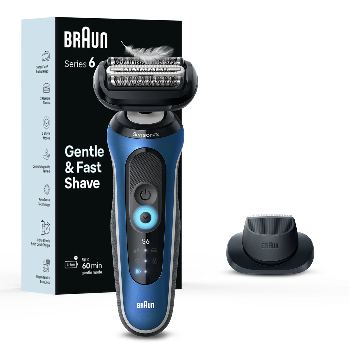 Electric Shaver with Precision Trimmer and Pouch F833