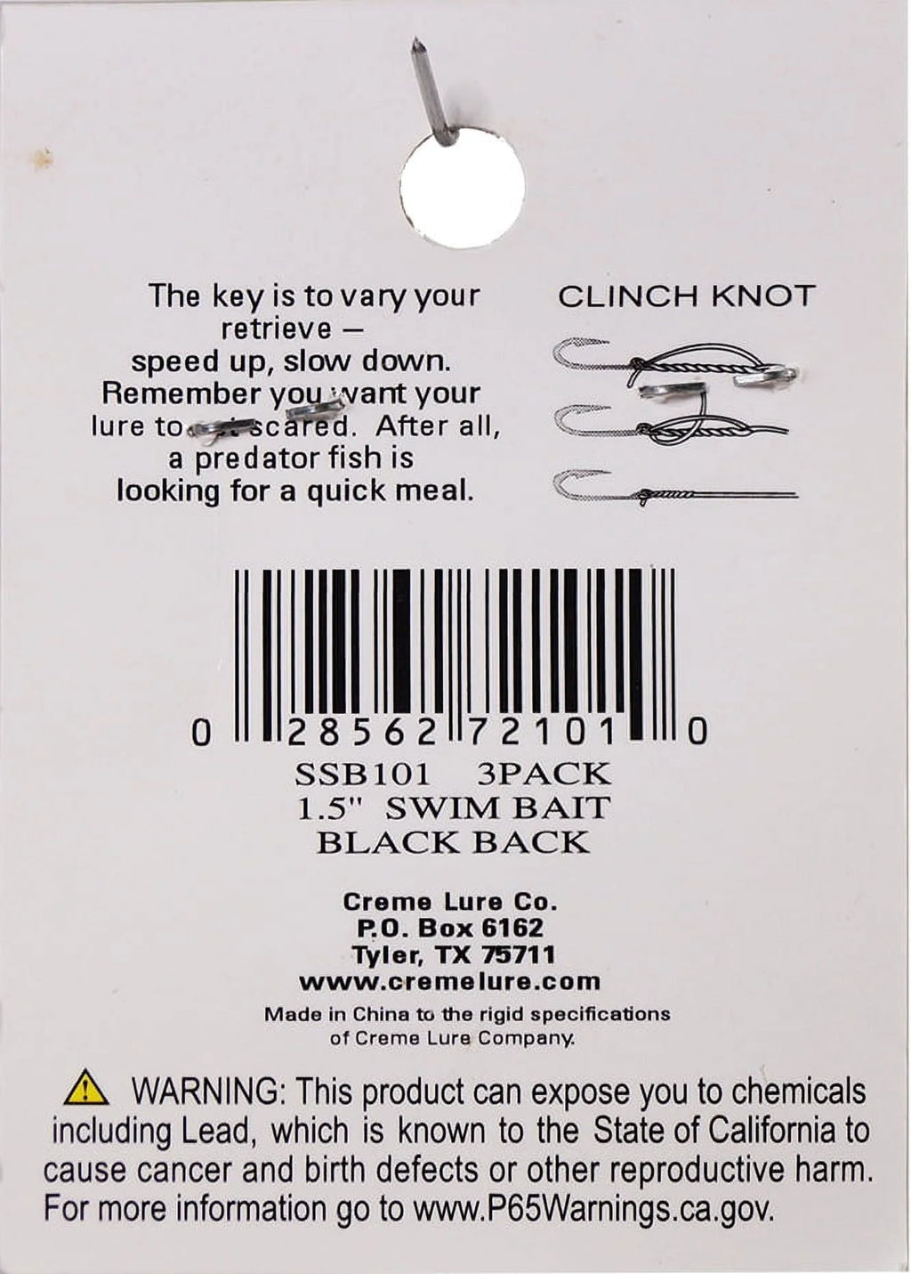 Black Back Swim Bait Lure P87532