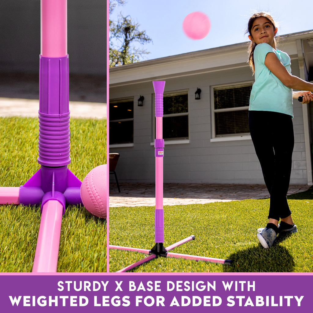 Kids Baseball Softball Batting Tee Set F623873