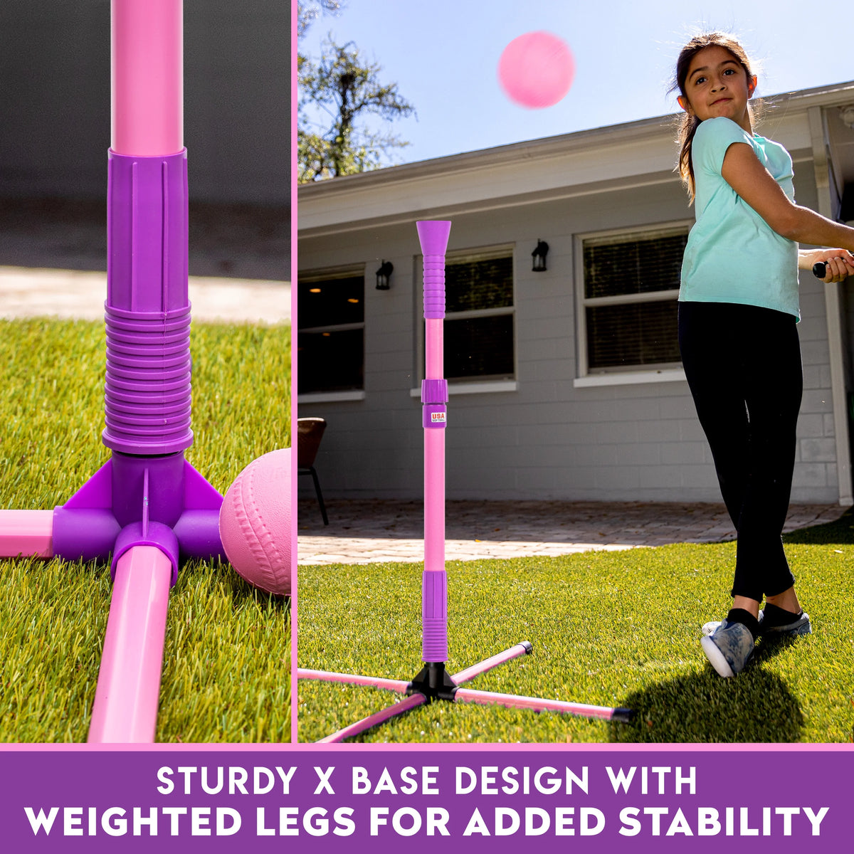 Kids Baseball Softball Batting Tee Set F623873
