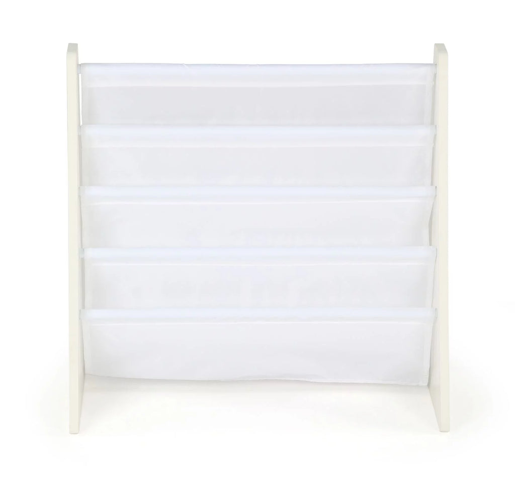 White Wood 4 Tier Toddler Bookcase J62191