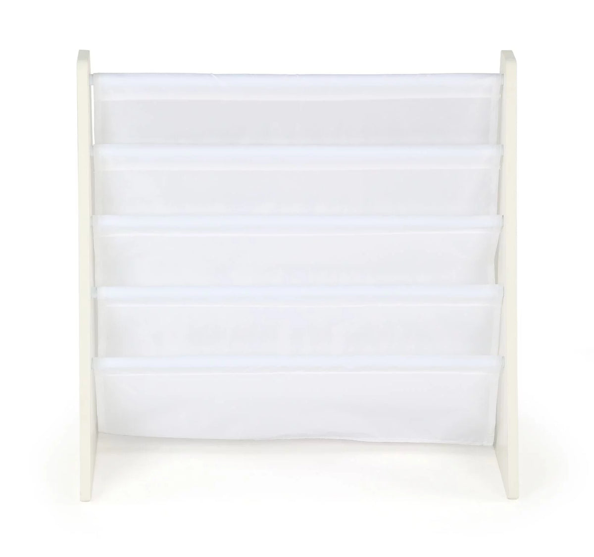 White Wood 4 Tier Toddler Bookcase J62191