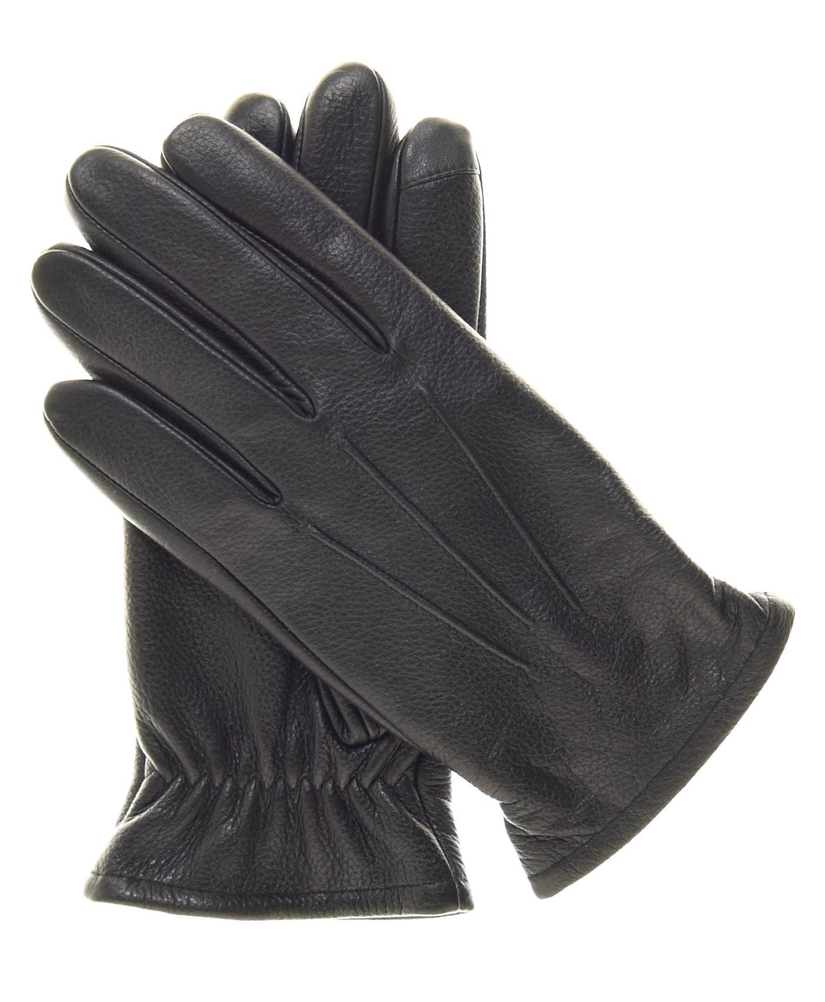 Black Leather Touchscreen Gloves I767
