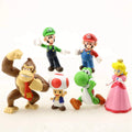 6 pcs Super Mario Action Mini Figure Set H509