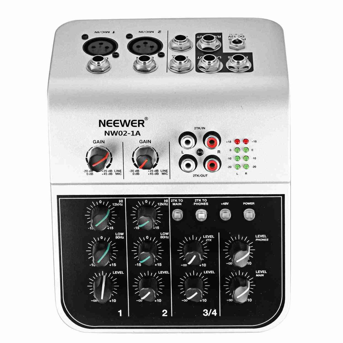 4-Channel Audio Mixer with 48V Phantom Power M899579