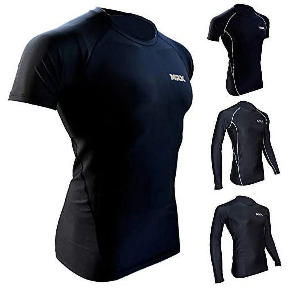 Men's Compression Shirt Full Sleeve Black Large D674986