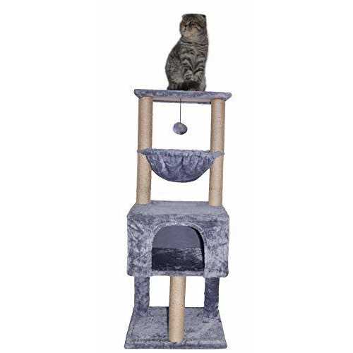 Cat Trees with Cat Houses Grey N726469