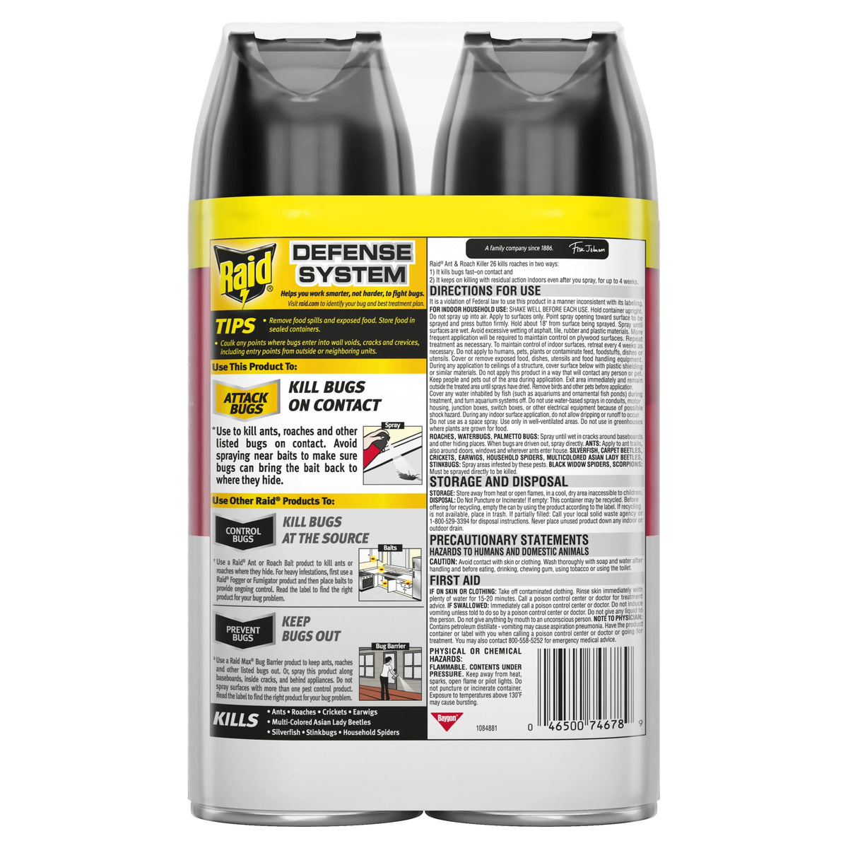 Fragrance-Free Ant & Roach Killer 17.5 fl oz 2 ct V630403