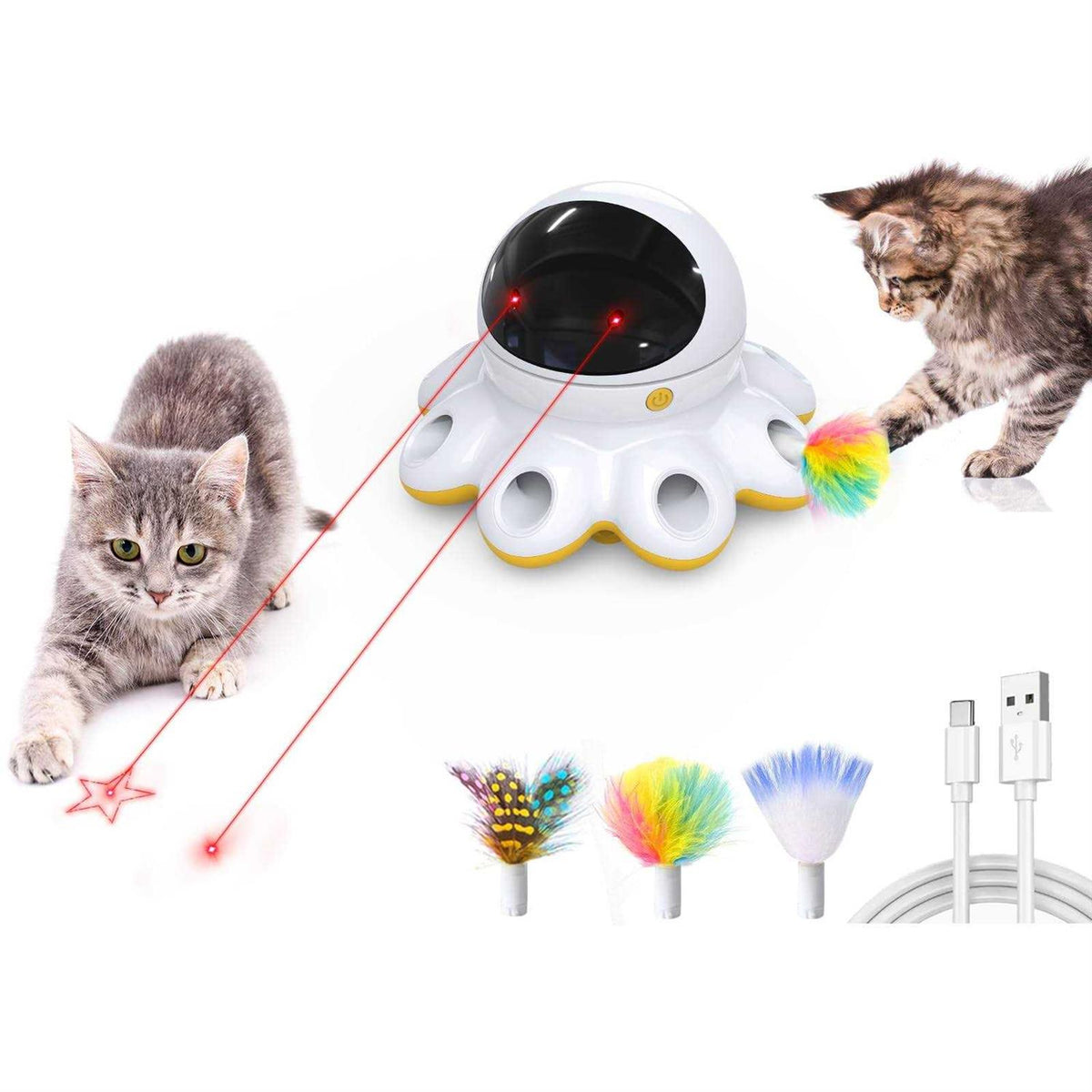 2-in-1 Interactive Cat Laser Toy G7125