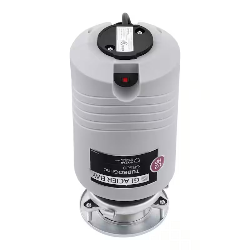 1/2 hp. Continuous Feed Garbage Disposal with Power Cord O101753