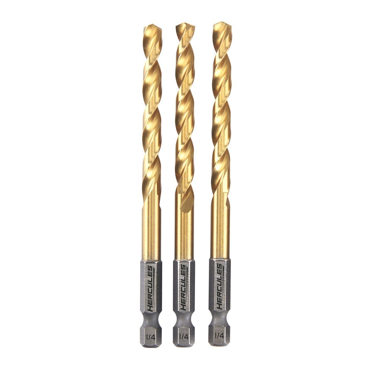 1/4 in. Titanium Drill Bit Set, 3-Piece I84465