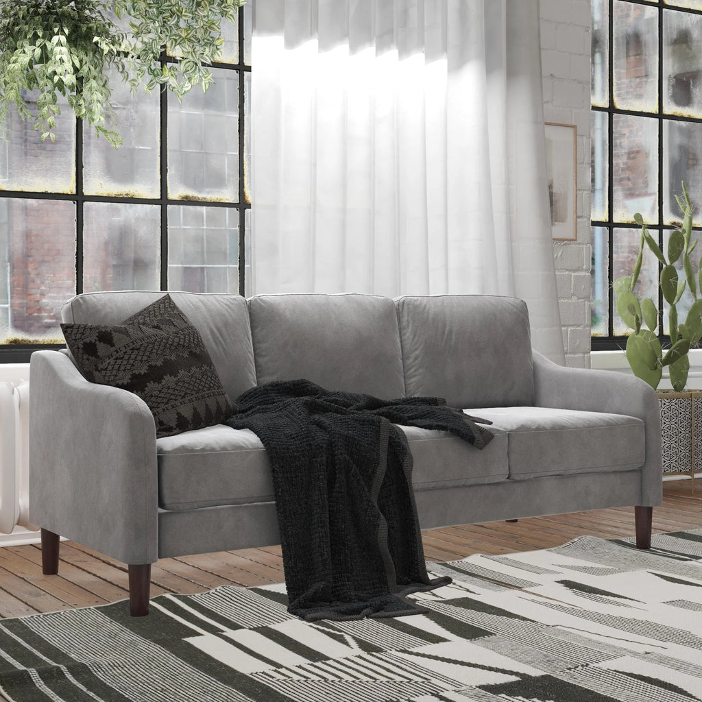 Green Velvet 3-Seater Sofa J5784