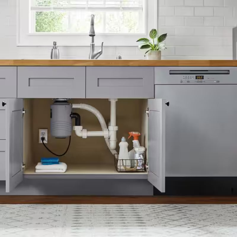 1/2 hp. Continuous Feed Garbage Disposal with Power Cord O101753
