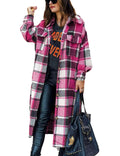 Flannel Button Up Plaid Shirt J8975