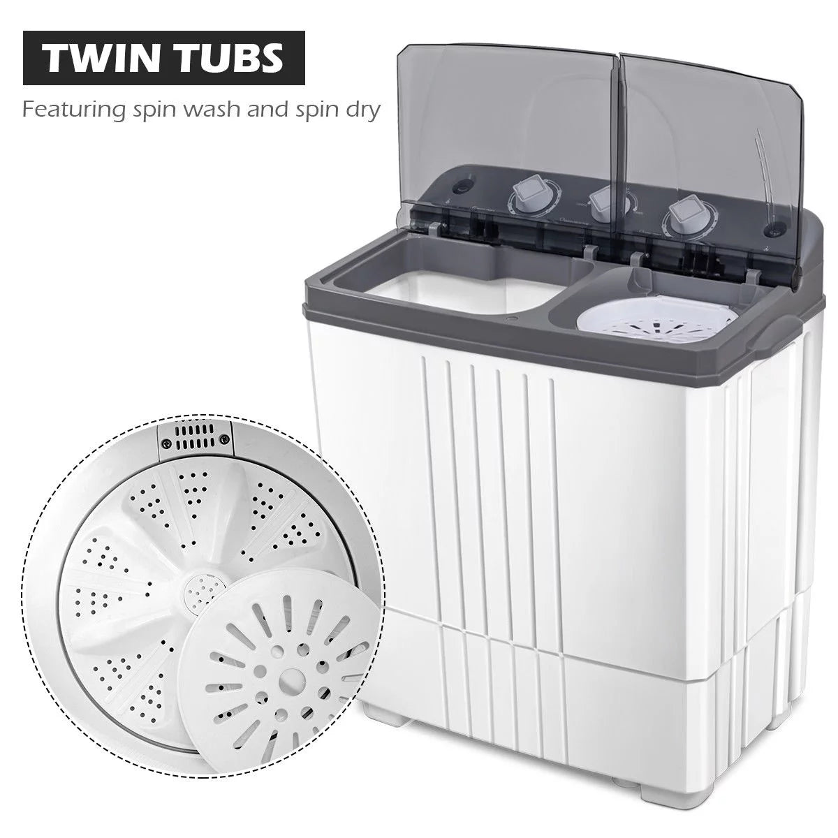 Portable Mini Compact Twin Tub Washing Machine B967